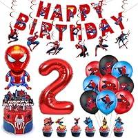 Algopix Similar Product 9 - YENISET Spider 2nd Birthday Party