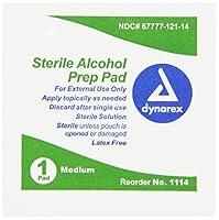Algopix Similar Product 6 - Dynarex 1114 Sterile Alcohol Prep Pad