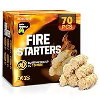 Algopix Similar Product 6 - Hosoote 70 pcs Fire Starter  Natural