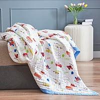 Algopix Similar Product 18 - Jpinno Cars Cute Muslin Blanket