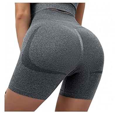  Women High Waisted Yoga Pants Butt Lifting Scrunch Booty Capri  Workout Leggings Anti Cellulite Textured Capris 2XL