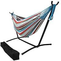 Algopix Similar Product 16 - Sunnydaze Double Brazilian Hammock with