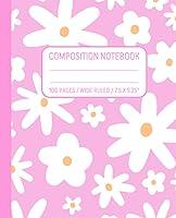 Algopix Similar Product 6 - Wide Ruled Composition Notebook Cute