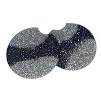 Algopix Similar Product 8 - Car Coasters Holographic Black and