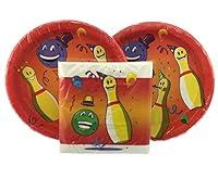 Algopix Similar Product 9 - Kids Bowling Party Plate and Napkin
