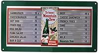 Algopix Similar Product 6 - Mountain Dew Soda Menu Board Tin Sign 9