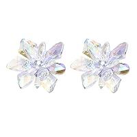 Algopix Similar Product 6 - QTMY 1 Pair Crystal Flower Shoe Clips