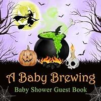 Algopix Similar Product 15 - A Baby Brewing Baby Shower Guest Book