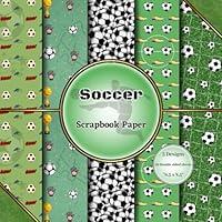 Algopix Similar Product 3 - Soccer Scrapbook Paper Double Sided