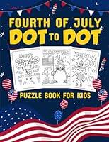 Algopix Similar Product 18 - 4th of July Dot to Dot Puzzle Book for