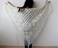 Algopix Similar Product 4 - RUSSIAN HANDMADE CROCHET WOMENS SHAWL