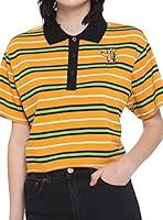 Algopix Similar Product 3 - Disney Pluto Stripe Girls Crop Polo