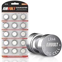 Algopix Similar Product 6 - AmVolt Pack of 15 LR44 Batteries AG13