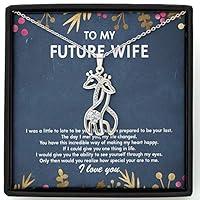 Algopix Similar Product 9 - To My Wife Necklace From Husband With