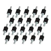 Algopix Similar Product 1 - CNBTR 8x8mm Rubber Black Double Screw