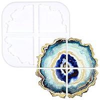 Algopix Similar Product 4 - Agate Coaster Epoxy Resin Silicone Mold