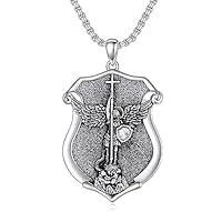 Algopix Similar Product 8 - Swordgod St Michael Necklace for