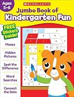 Algopix Similar Product 7 - Jumbo Book of Kindergarten Fun Workbook
