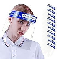 Algopix Similar Product 4 - ANDX 10 Pack Safety Clear Face Shield