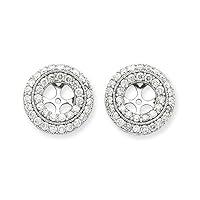 Algopix Similar Product 13 - 14k White Gold Diamond Earring Jackets
