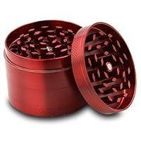 Algopix Similar Product 14 - Colourful 4 Piece Metal Tobacco Grinder