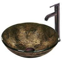 Algopix Similar Product 13 - VIGO Sintra Glass Vessel Bathroom Sink