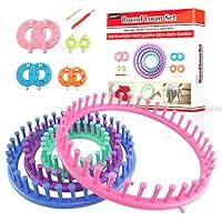 Algopix Similar Product 18 - LAYOER Round Knitting Loom Set Pompom