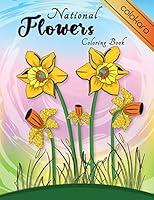 Algopix Similar Product 16 - National Flowers Coloring Book Easy