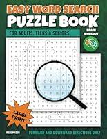 Algopix Similar Product 7 - Easy Word Search Puzzle Book for