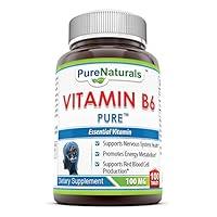 Algopix Similar Product 15 - Pure Naturals Vitamin B6 100 Mg 100