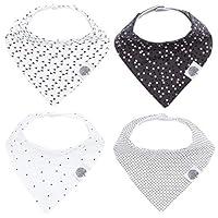 Algopix Similar Product 6 - Parker Baby Bandana Drool Bibs  4 Pack
