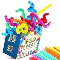 Algopix Similar Product 8 - Pop Tubes Mini 56 Packs Kids Fidget