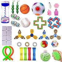 Algopix Similar Product 8 - 32 Pack Sensory Fidget Toys Set Stress