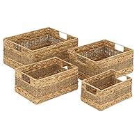 Algopix Similar Product 13 - Deco 79 Seagrass Rectangle Storage