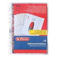 Algopix Similar Product 17 - Herlitz A4 Embossed Punched Pocket