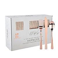 Algopix Similar Product 6 - WDF 300 Pieces Rose Gold Plastic
