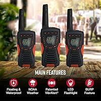  Rechargeable Walkie Talkies,Fvamom Walkies Talkies for Adults  with 22 Channels,Long Range Walkie Talkies with NOAA Weather Channels,VOX  LCD Display LED Flashlight (Silver) : Electronics