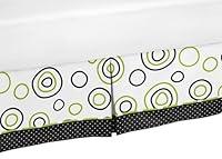 Algopix Similar Product 6 - Spirodot Lime and Black Bed Skirt for
