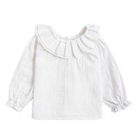 Algopix Similar Product 8 - Curipeer Toddler Girls White Shirts