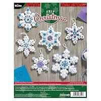 Algopix Similar Product 17 - Bucilla Sparkle Snowflake Ornament Kit