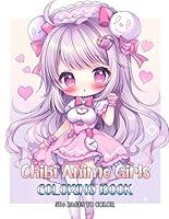 Algopix Similar Product 1 - Chibi Anime Girls Coloring Book