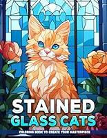 Algopix Similar Product 16 - Stained Glass Cats Coloring Book