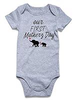 Algopix Similar Product 7 - Our First Mothers Day Romper for Baby