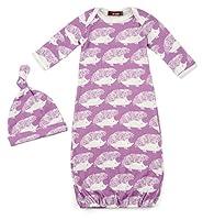 Algopix Similar Product 8 - Milkbarn Newborn Gown and Hat Set