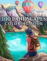 Algopix Similar Product 2 - 100 Landscapes An Adult Coloring Book