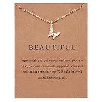 Algopix Similar Product 5 - tenghong2021 Butterfly Pendant Chain