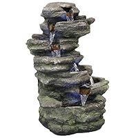 Algopix Similar Product 5 - Sunnydaze Stacked Rock Waterfall