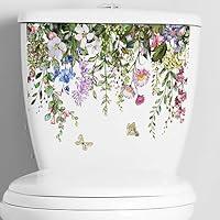 Algopix Similar Product 19 - 1Pc Green Plant Leaves Flowers Toilet