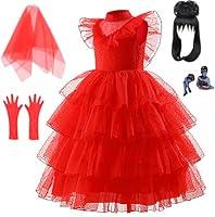 Algopix Similar Product 4 - Zoahjun Girls Lydia Deetz Cosplay