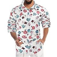 Algopix Similar Product 20 - Mens Christmas Shirts Long Sleeve